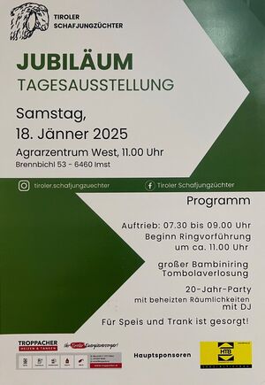 Plakat Jungzüchterausstellung 18.1.2025
