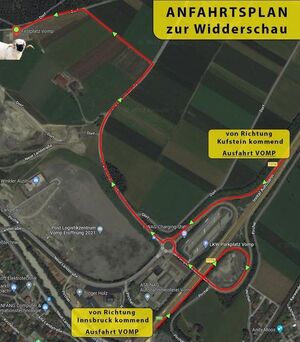 Anfahrtsplan zur Widderschau Walliser Schwarznasen